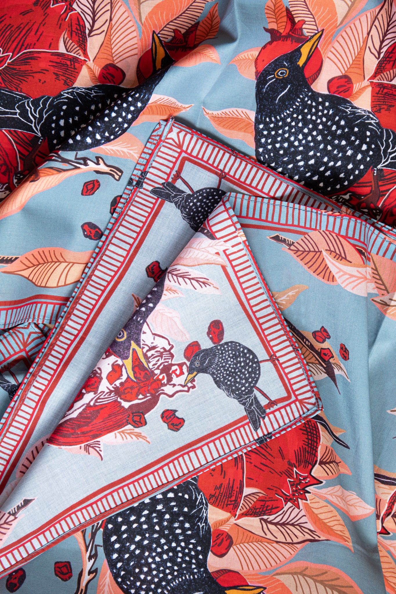 Starlings and Pomegranates bandana