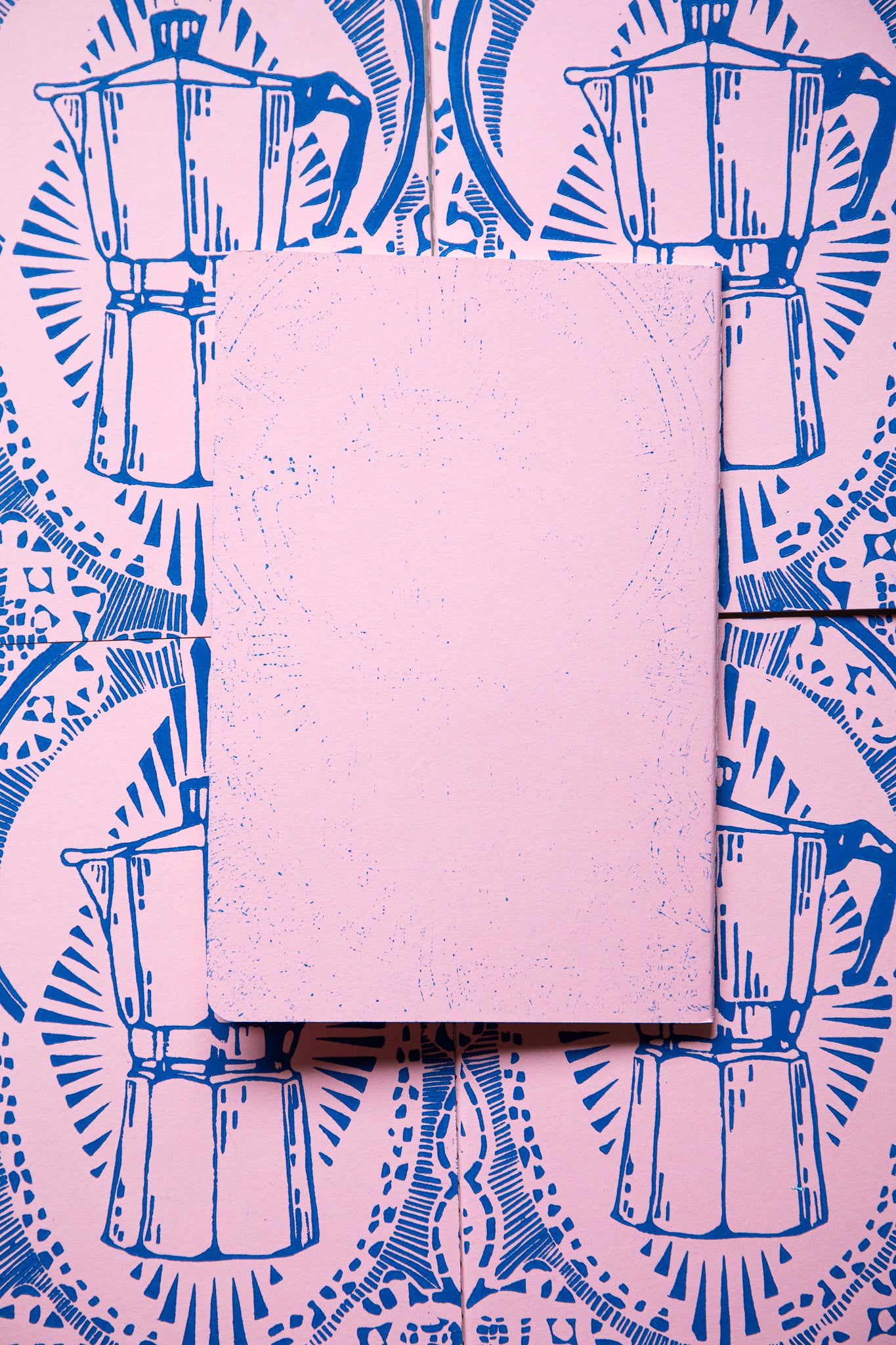 Espresso pink and blue notebook