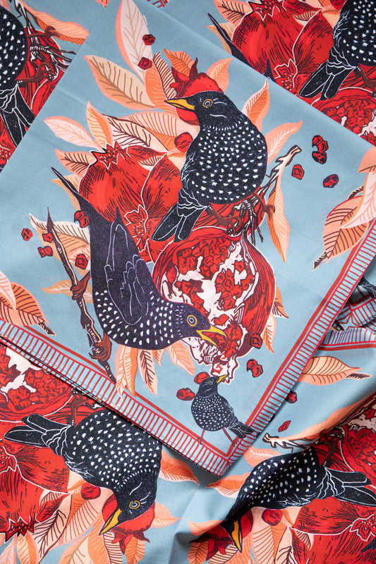Starlings and Pomegranates bandana