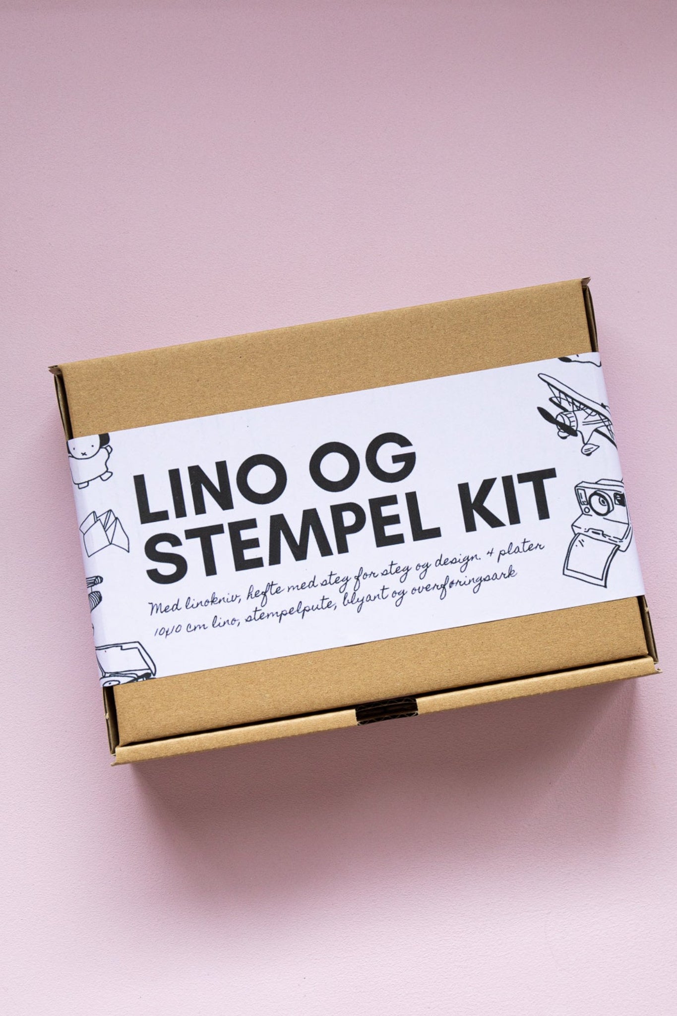 Lino and stamp kit, prelaunch in Norway