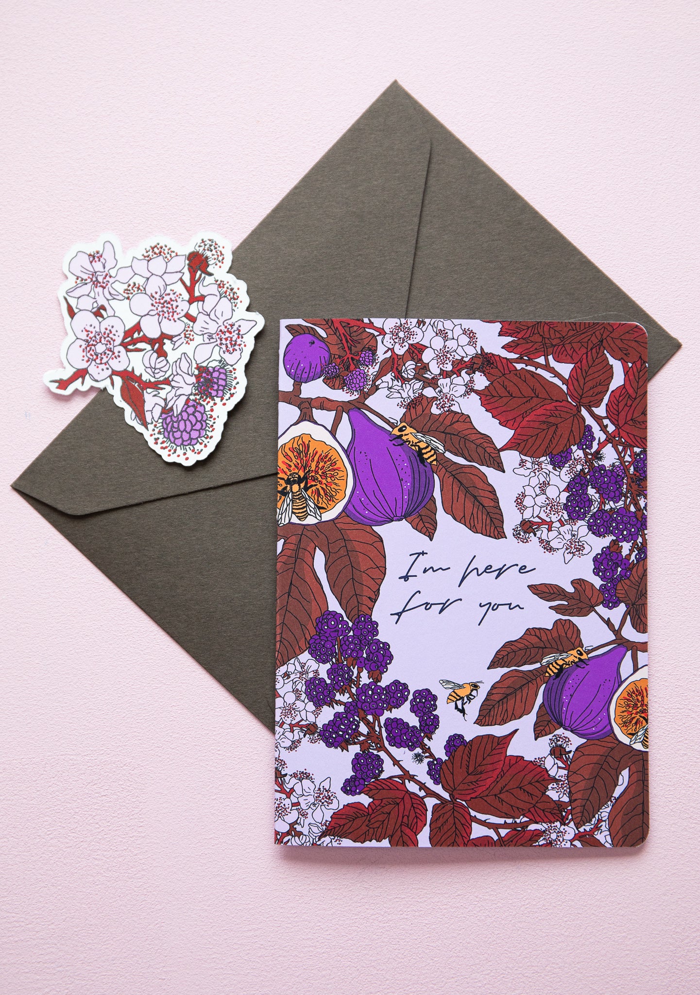 I'm here for you, A6 folded card, set