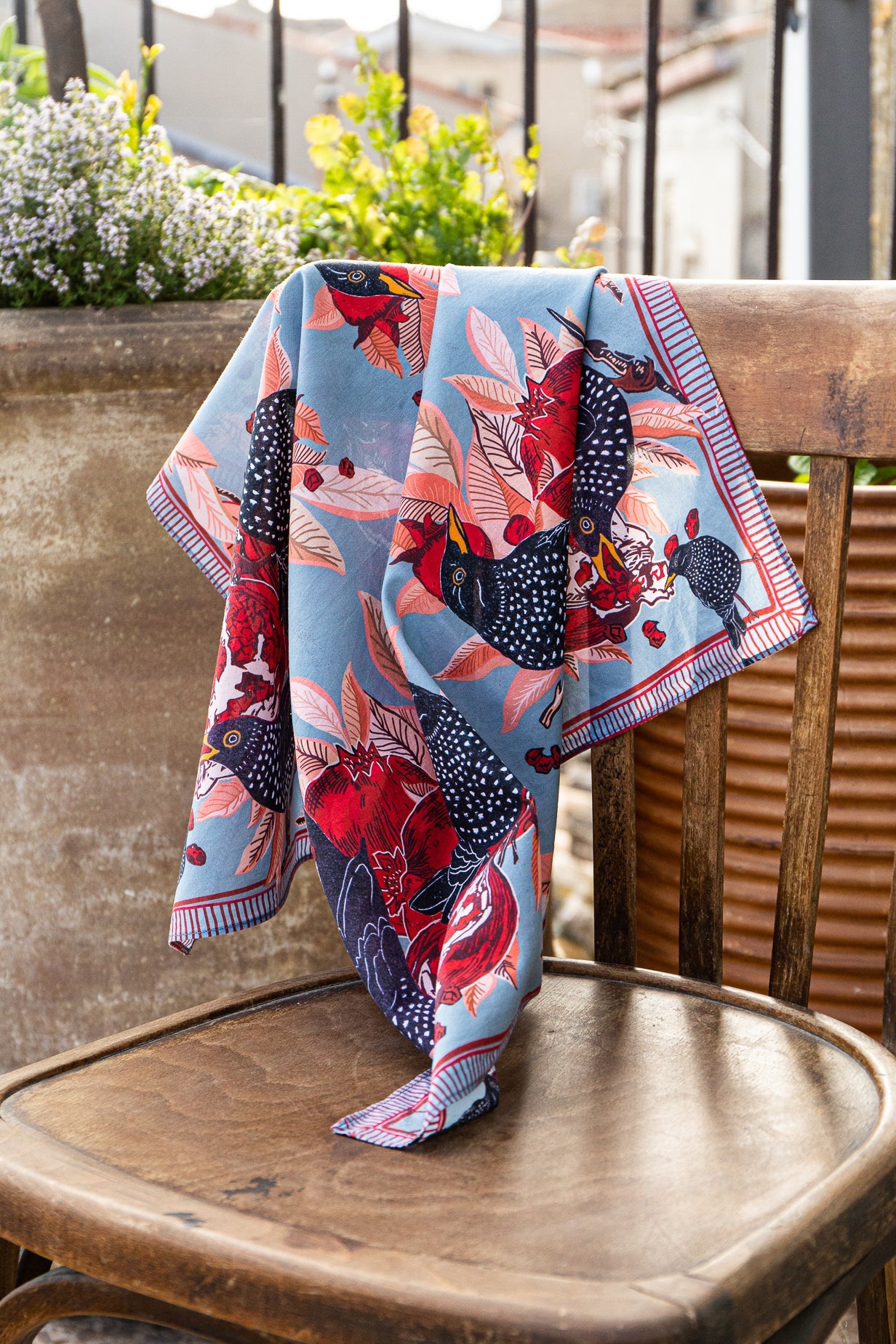 Starlings and Pomegranates bandana