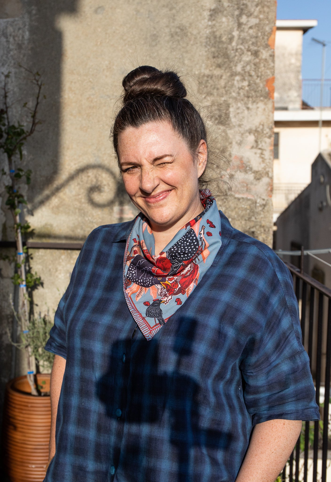 Starlings and Pomegranates bandana