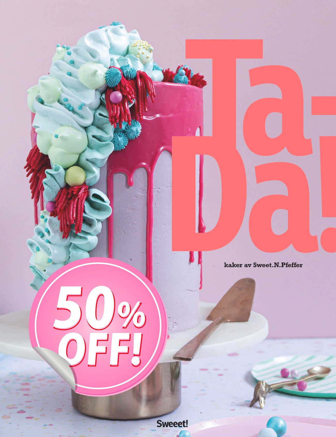 A signed copy of the cookbook "Ta-Da".